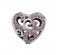 Přívěsek na náramek "Blazing heart" 925 Sterlingové stříbro