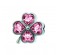 Přívěsek na náramek "Pink Flower" 925 Sterlingové stříbro