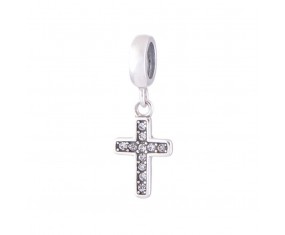 Přívěsek na náramek "Crystal Cross" 925 Sterlingové stříbro