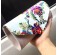 Společenská večerní kabelka - bílá "Floral Clutch"