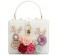 Luxusní společenská kabelka - bílá "Bloom"