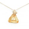 Pozlacený náhrdelník "Triangle"s krystalem Swarovski Elements