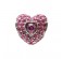 Přívěsek na náramek "Pink Heart" 925 Sterlingové stříbro