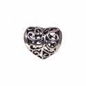 Přívěsek na náramek "Knitted Heart" 925 Sterlingové stříbro